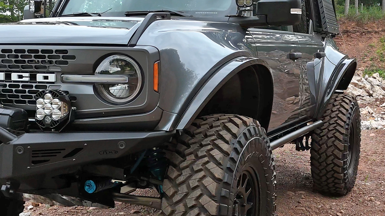 APG Carbon Fiber Wide Body Kit
3” Carbon Fiber Fender Flares
High Clearance Wheel Well Liners
Custom Paintwork