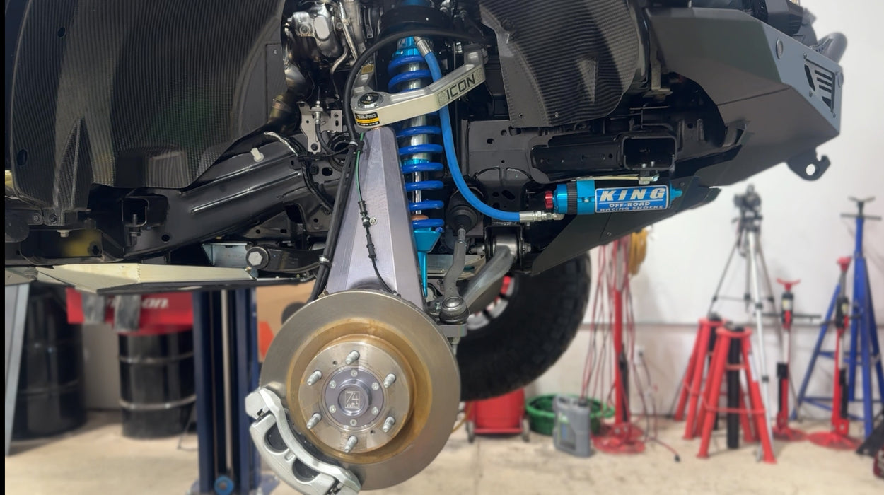 74 Weld Portal Axles and King Shocks – unmatched articulation and ride quality
ICON billet control arms and link kits – precision handling off-road
Method 707 Bead Grip wheels wrapped in Nitto Trail Grappler 40s – grip meets grit
