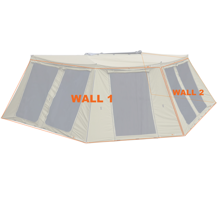 Peregrine 270 Left Deluxe Wall Set (W1+W2 Fits 5 Arm Awnings)