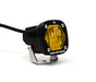 Baja Designs S1 black LED auxiliary light pod with amber wide cornering lens