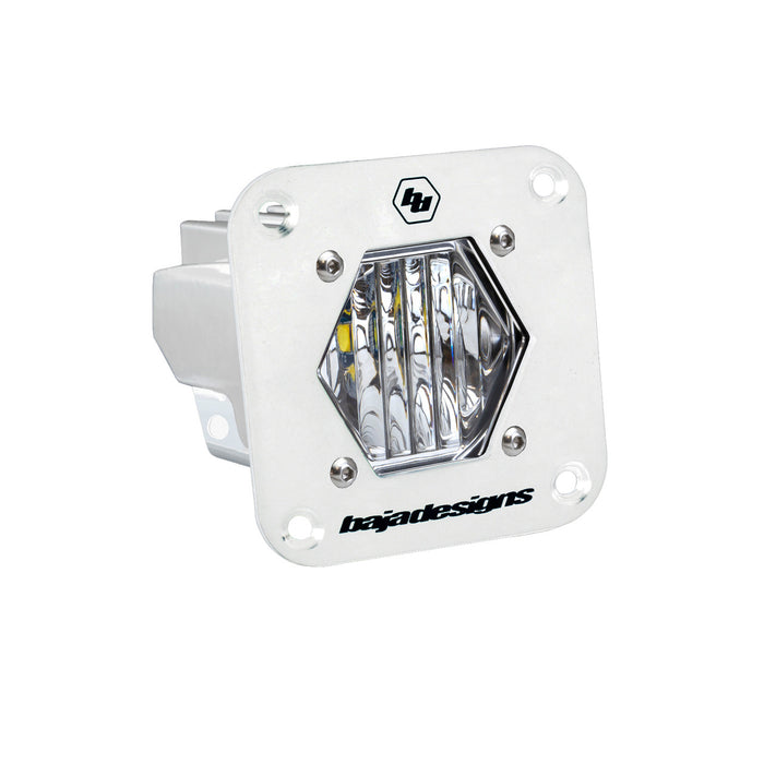 Baja Designs S1 white flush mount auxiliary light pod with clear wide cornering lens