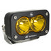 Baja Designs S2 sport black LED auxiliary light pod with amber spot lens