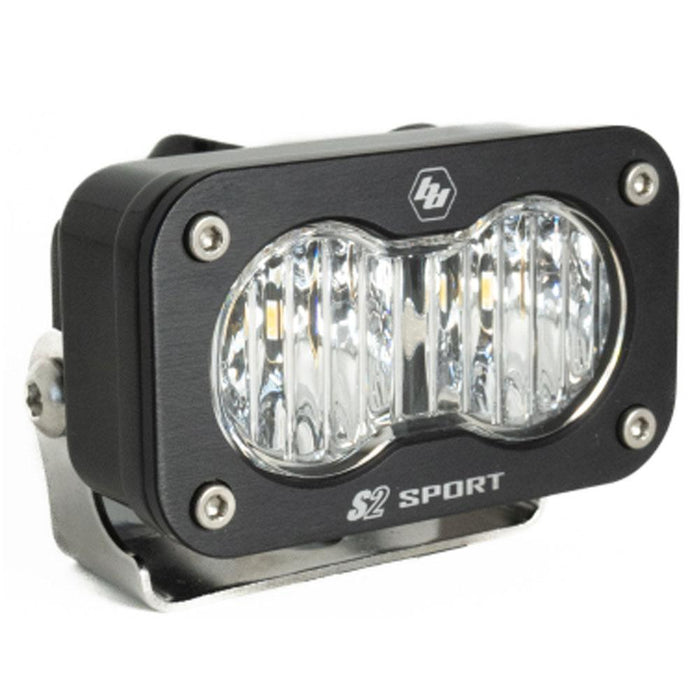 Baja Designs S2 sport black LED auxiliary light pod with clear wide cornering lens