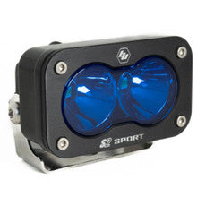 Baja Designs S2 sport black LED auxiliary light pod with blue spot lens