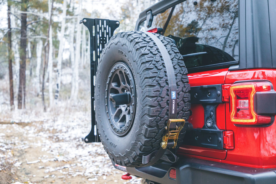 Overland Kitted Spare Tire Accessory Bracket 