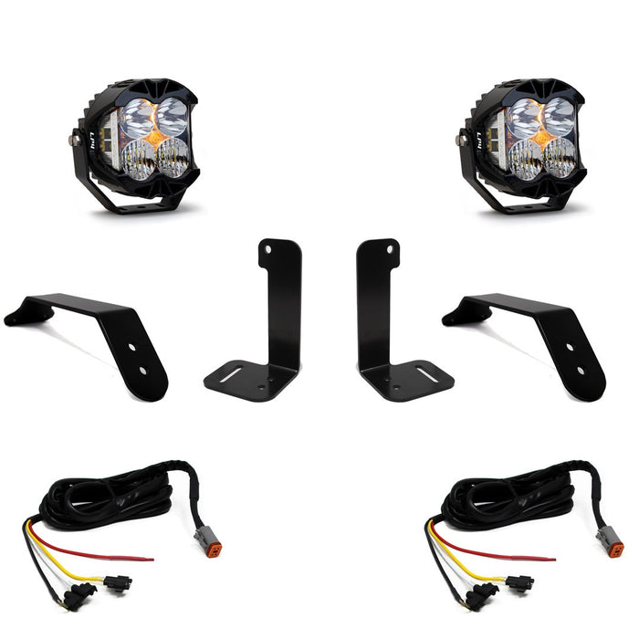 Jeep JL/JT Dual LP4 Auxiliary Light Kit Baja Designs