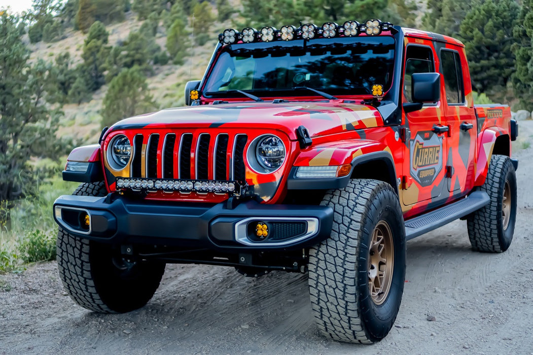 Jeep JL/JT Roof Bar LED Light Kit 8 XL Linkable Baja Designs