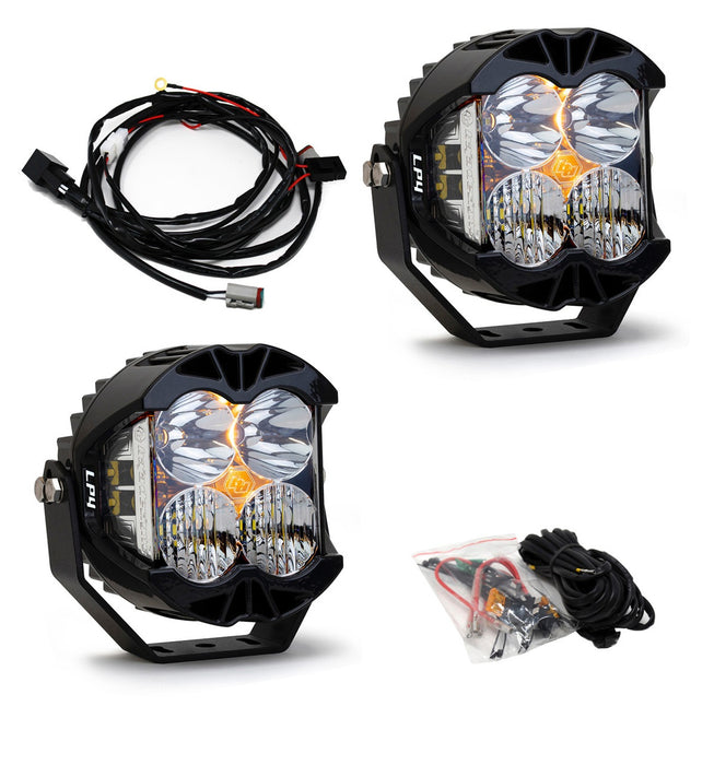 Jeep JL/JT Dual LP4 Auxiliary Light Kit Baja Designs