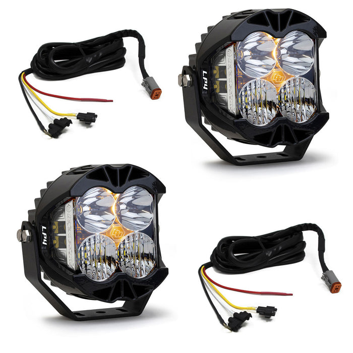 Jeep JL/JT Dual LP4 Auxiliary Light Kit Baja Designs