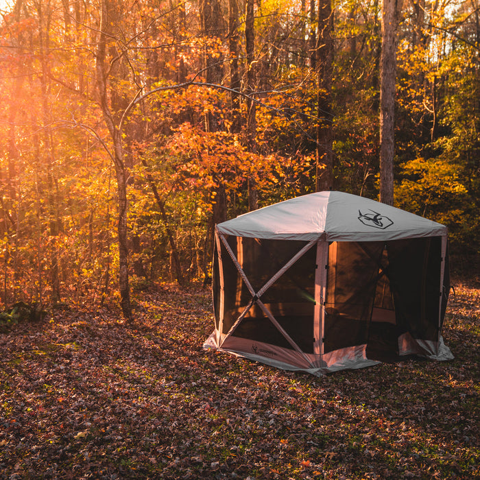 Gazelle G6 Pop-Up Portable 6-Sided Gazebo Screen Tent - Desert Sand