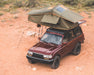 Vagabond Rooftop Tent in Forest Green Hyper Orange