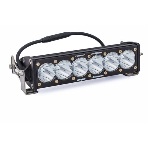 Baja Designs OnX6 10" Straight Racer Edition LED Light Bar with clear spot lenses