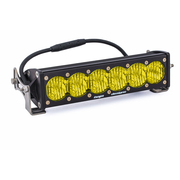 Baja Designs OnX6 10" straight LED light bar with amber wide cornering lenses