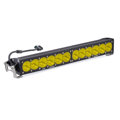 Baja Designs OnX6 20" straight LED light bar with amber wide cornering lenses