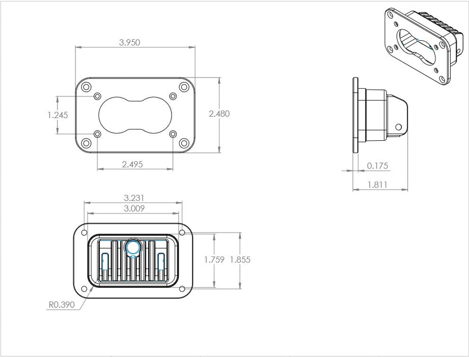 Baja Designs S2 Pro Black Flush Mount LED Auxiliary Light Pod - Universal