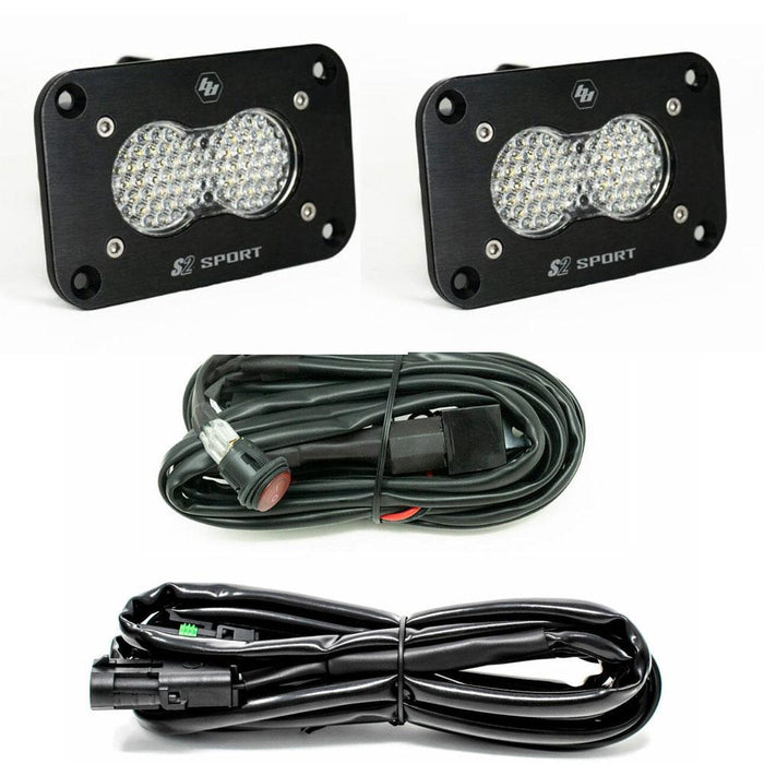 Baja Designs S2 Sport Black Flush Mount LED Auxiliary Light Pod