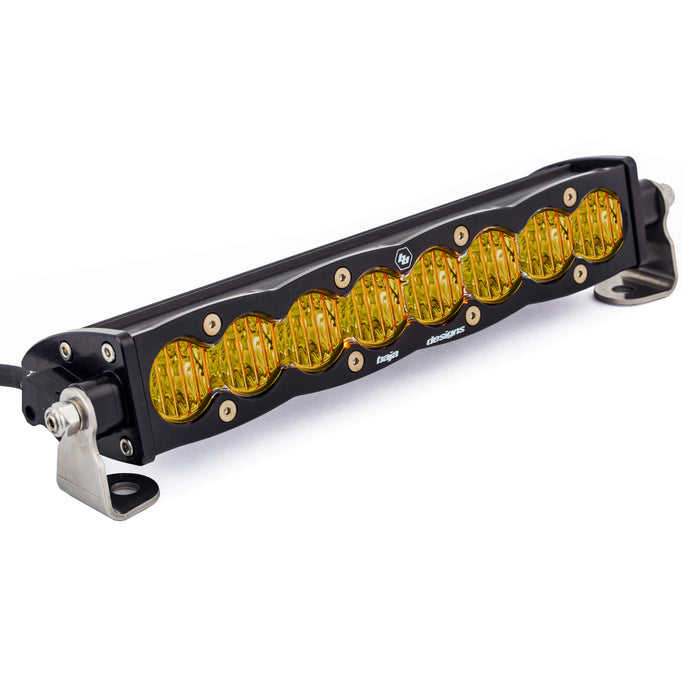 Baja Designs S8 10" Straight LED Light Bar with amber wide cornering lenses