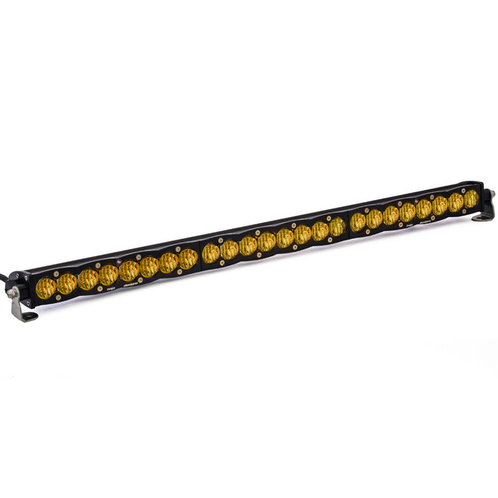 Baja Designs S8 30" Straight LED Light Bar with amber wide cornering lenses