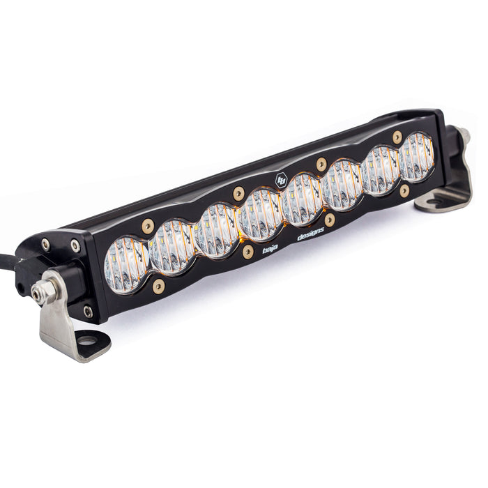 Baja Designs S8 10" Straight LED Light Bar with clear wide cornering lenses