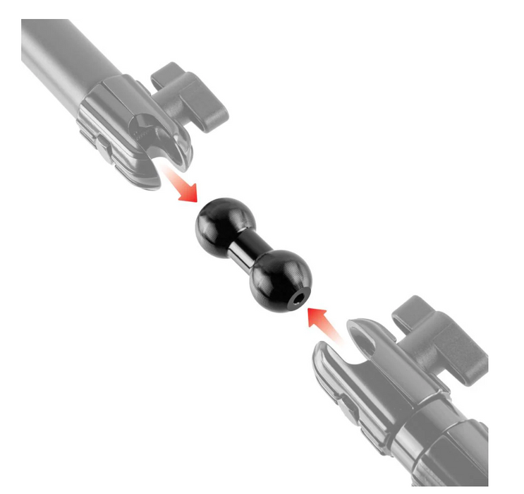 TackForm ARM | DOUBLE BALL | 20MM TO 20MM | ALUMINUM