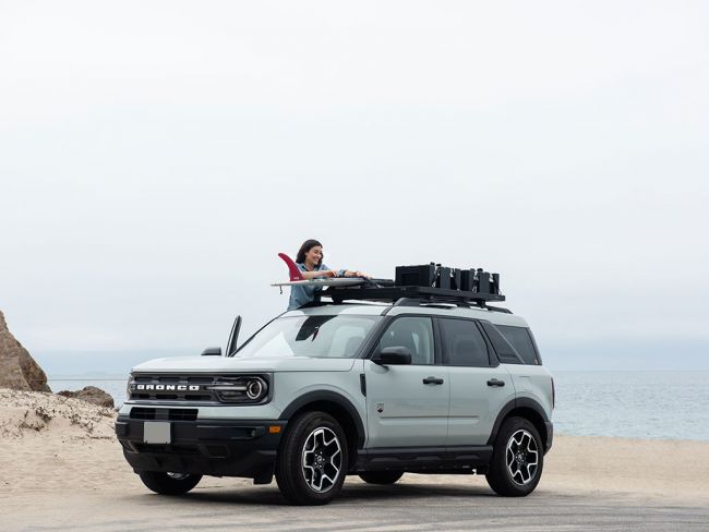 Ford Bronco Sport (Base/Big Bend/Outer Banks) (2021-current) roof rail mounted roof rack 