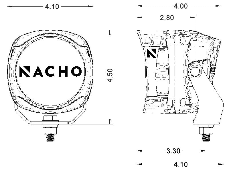 Nacho Quatro Flood Pair - 4"