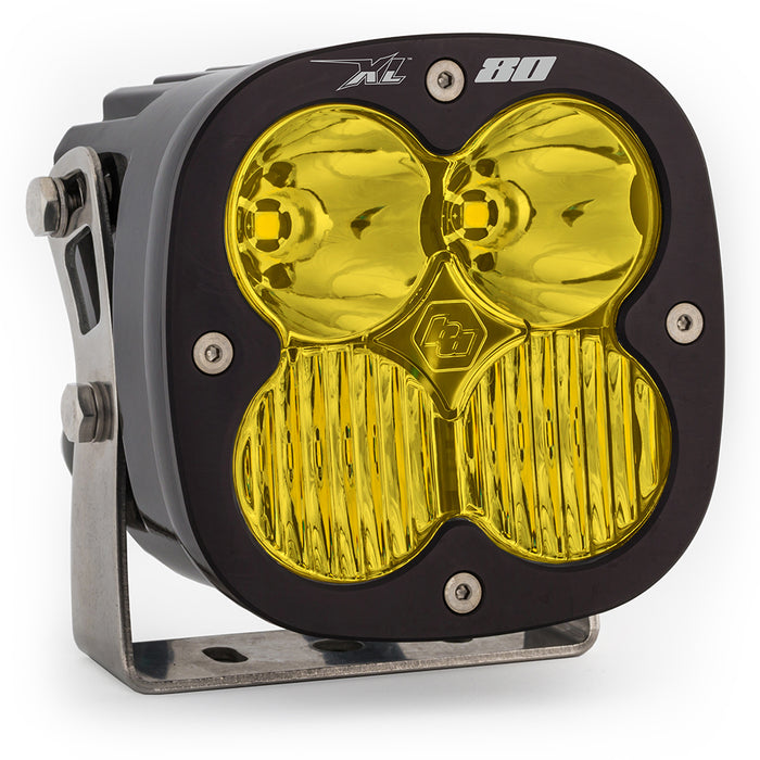 Baja Designs XL80 LED auxiliary light pod with amber driving/combo lens